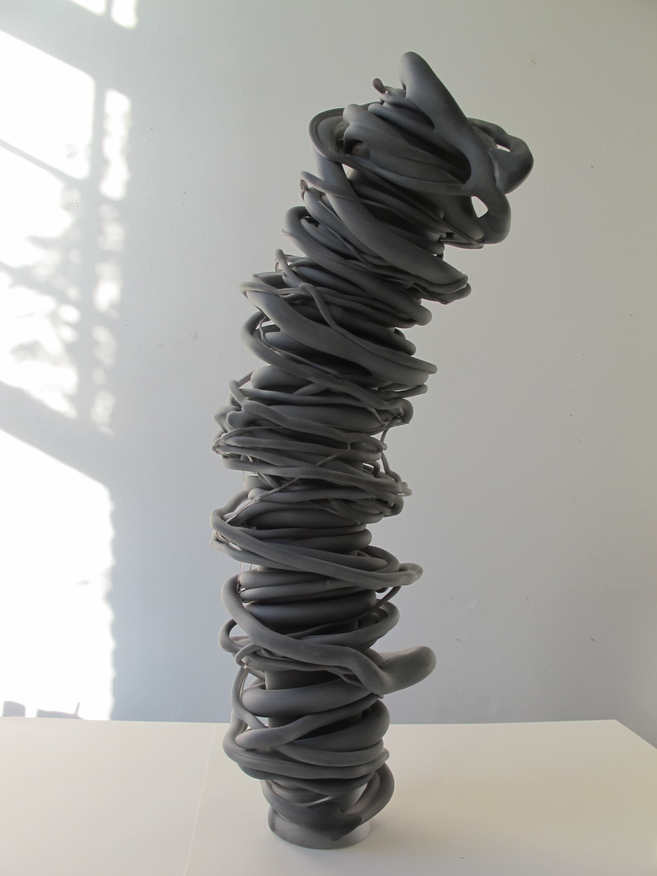 Glas, zwart, gezandstraald