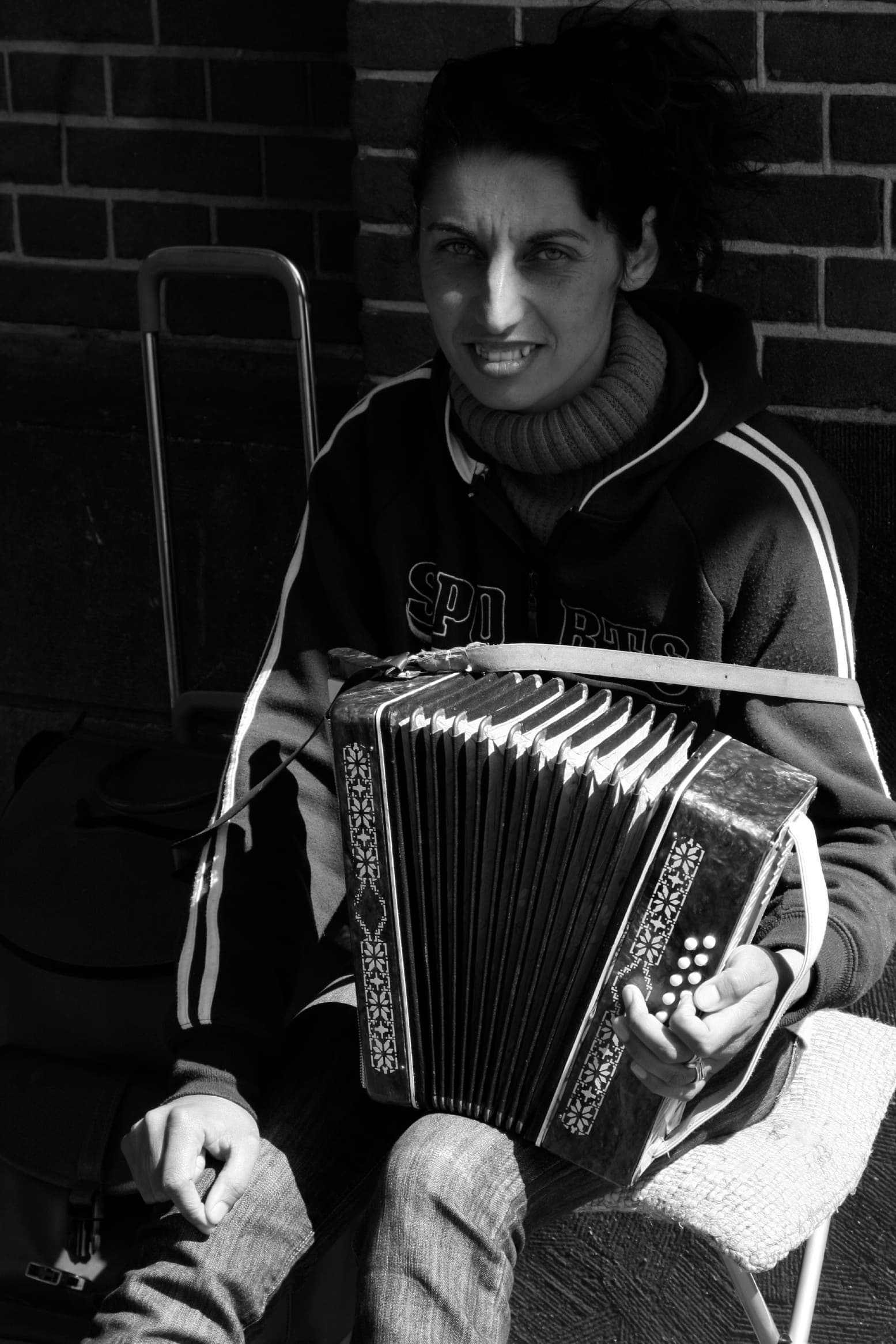 Straat muzikant Wroklaw