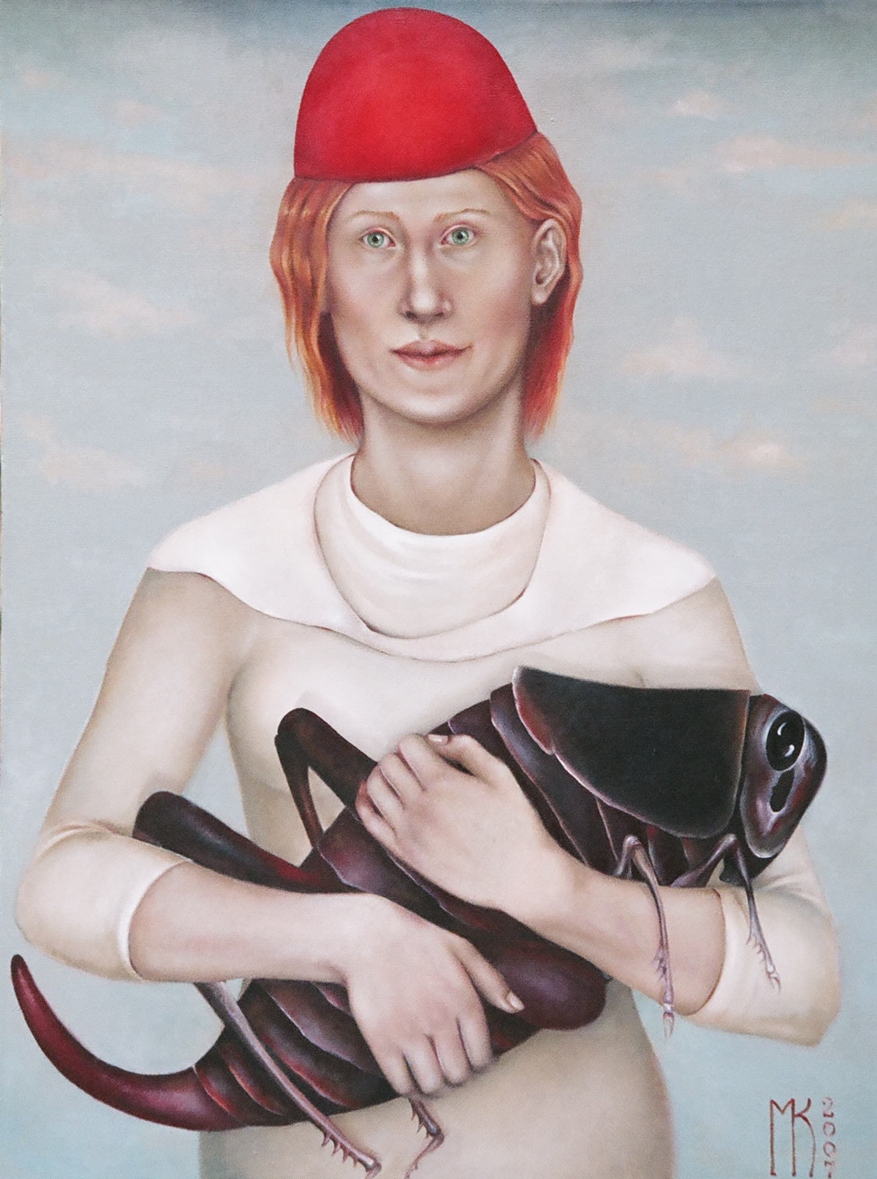 Girl with pet